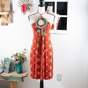 Label By Ritu Kumar Beaded Boho Dress Size 2